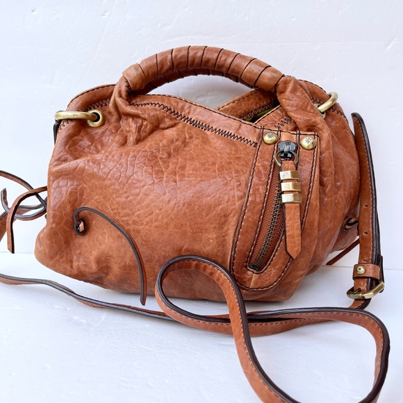 orYANY Brown Leather Shoulder Bag - Picture 5 of 7